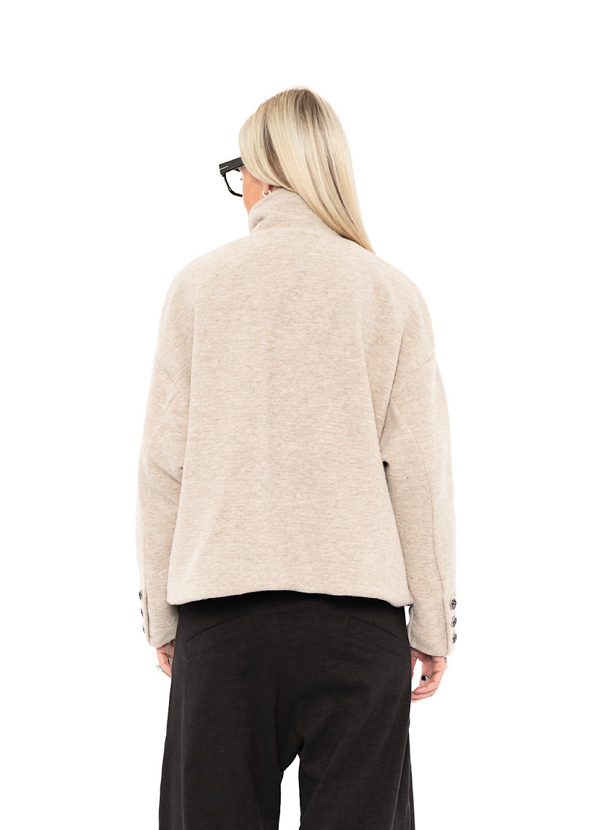 WOOL-BLEND BOXY JACKET
