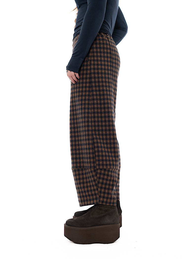 LARGE-CHECK RIMA JQ TROUSER