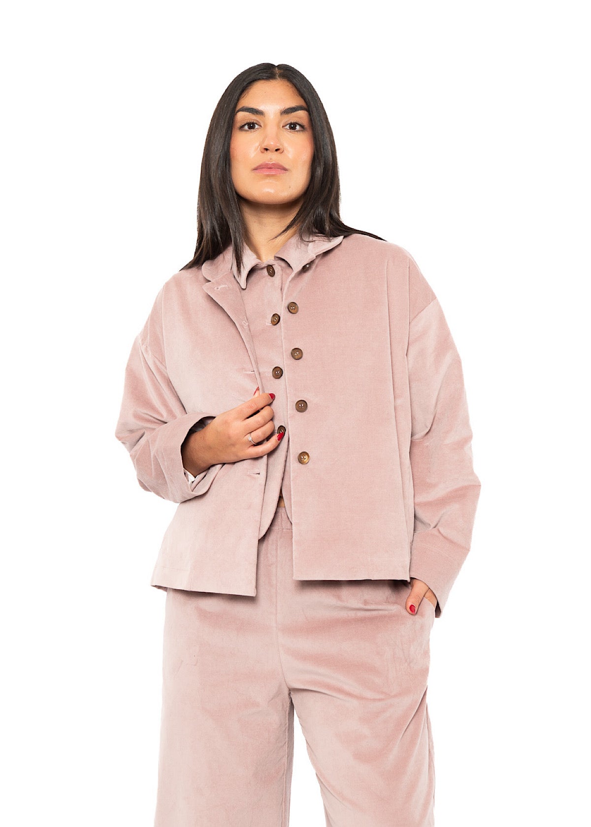 BOXY VELVET FLORA JACKET