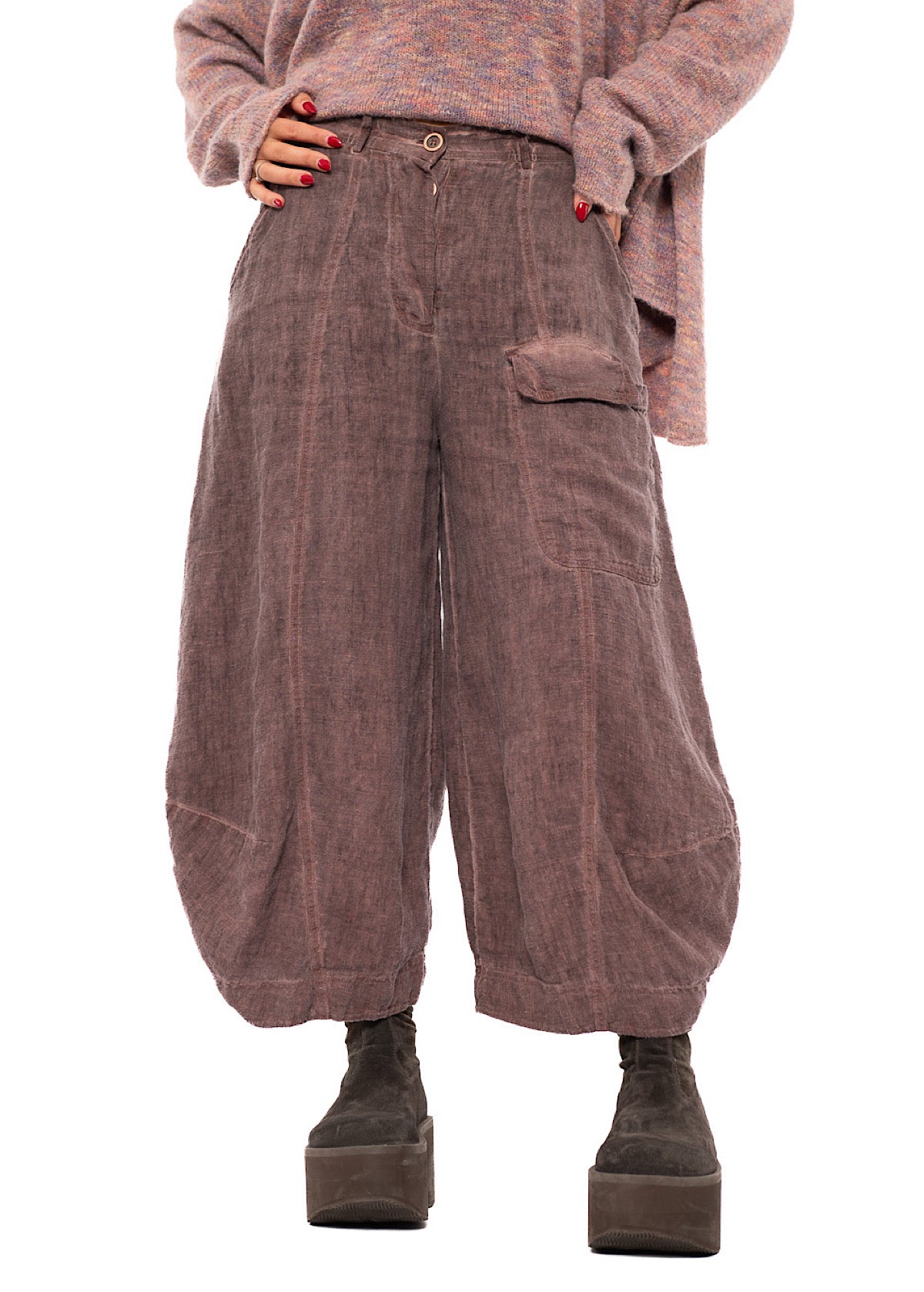 WINTER LINEN BALLOON TROUSER