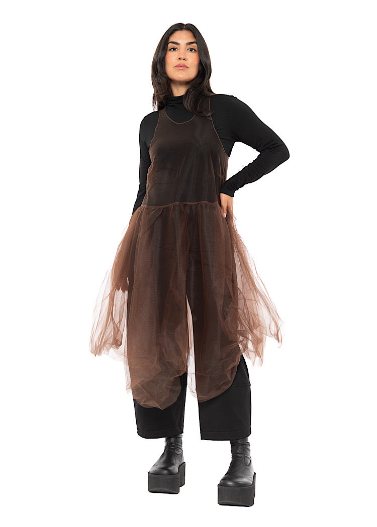 MESH OVERLAY DRESS