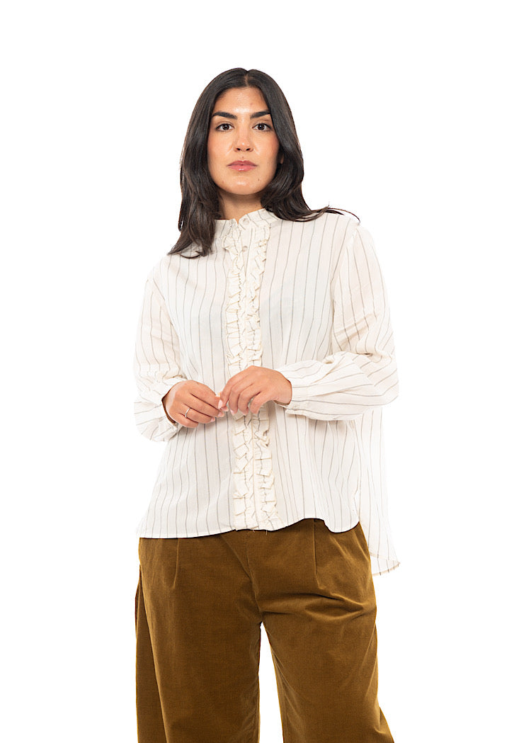 PINSTRIPE AMELIA L SHIRT