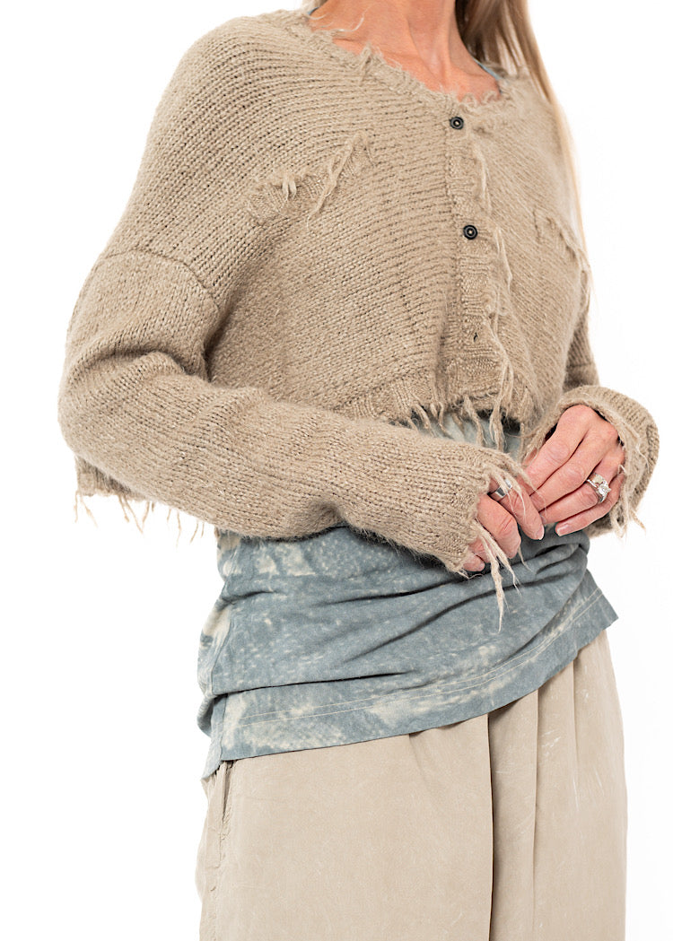 RUNDHOLZ DIP CARDIGAN