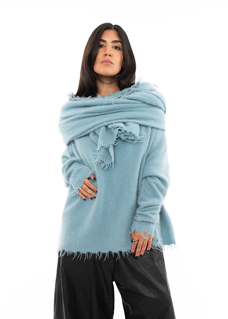RUNDHOLZ DIP KNITTED SCARF