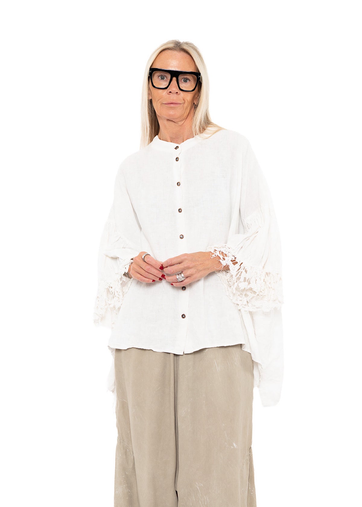 RUNDHOLZ DIP BLOUSE