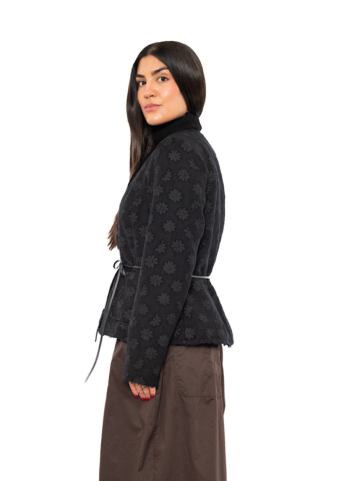 FLORAL JACQUARD JACKET