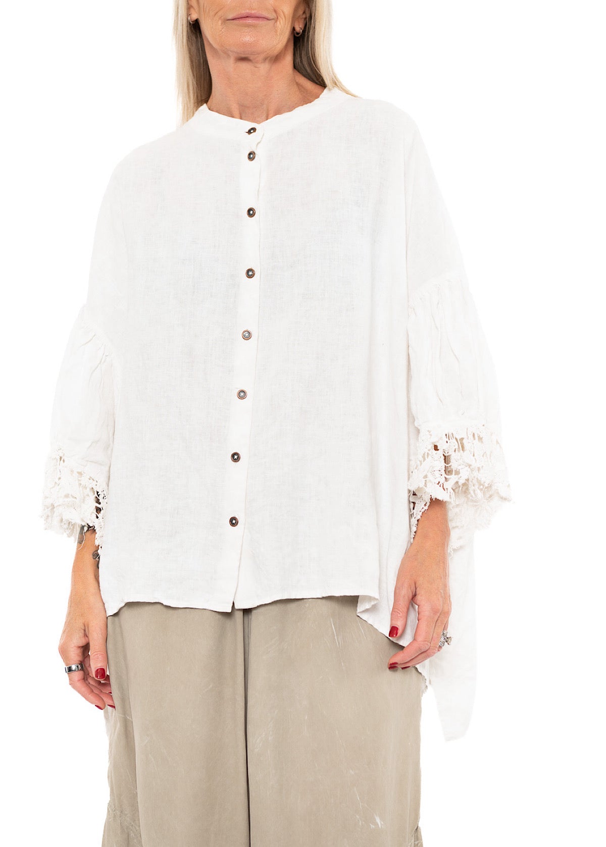 RUNDHOLZ DIP BLOUSE