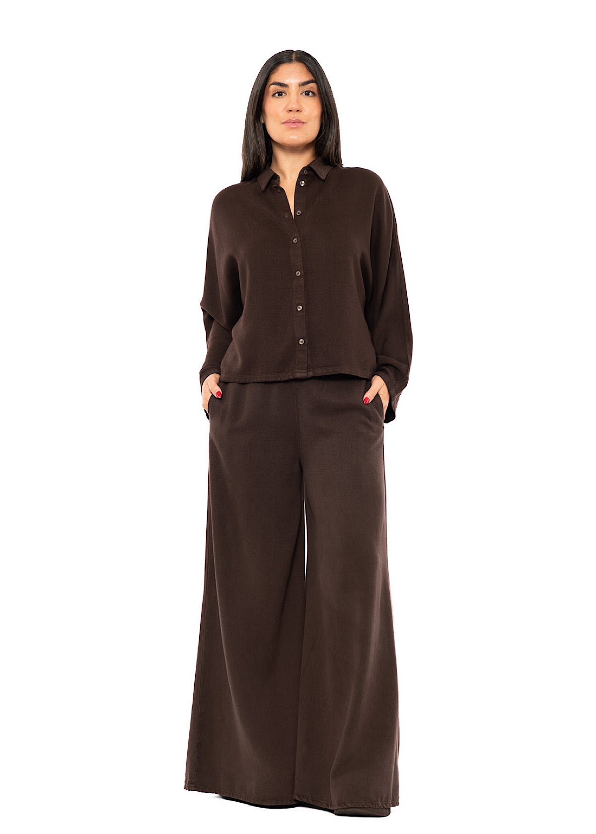 BOXY BATWING SLEEVED BLOUSE