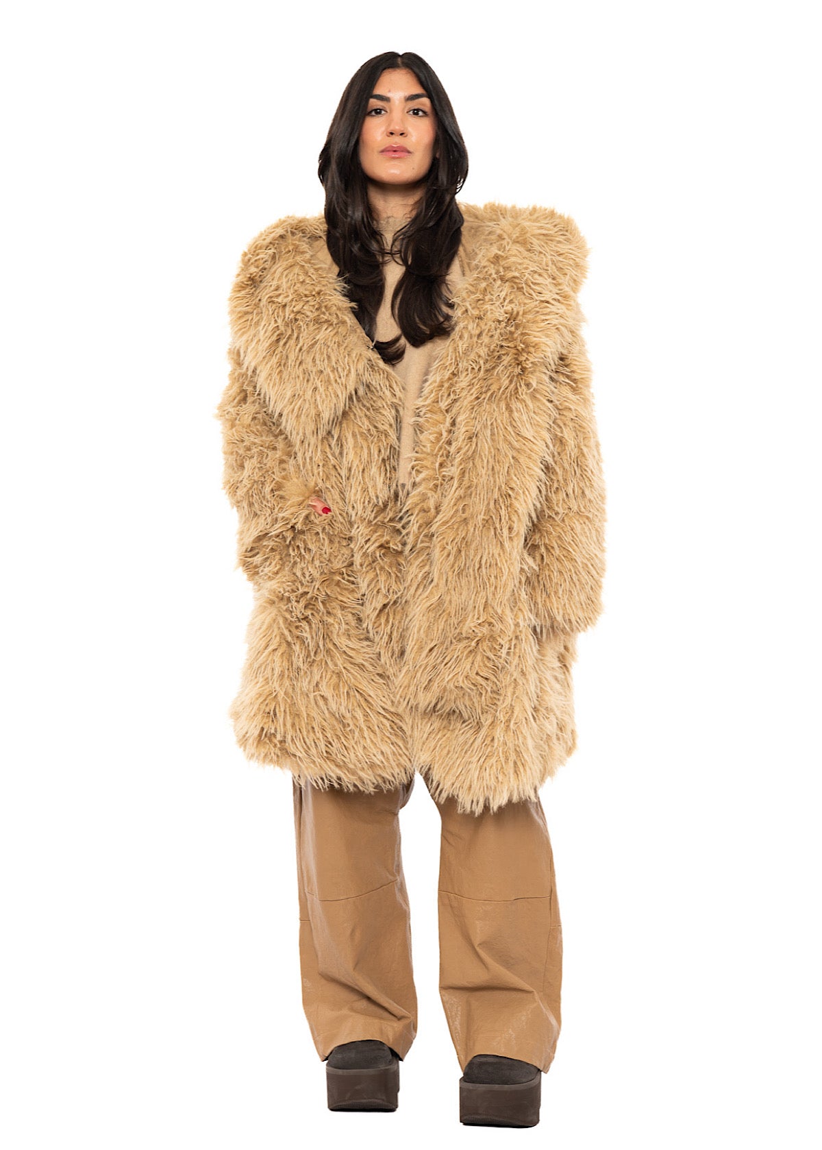 STATEMENT FAUX FUR COAT