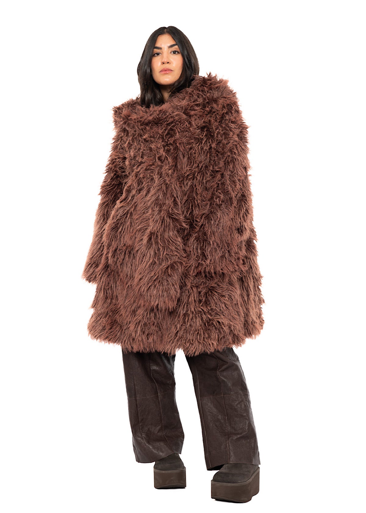 STATEMENT FAUX FUR COAT