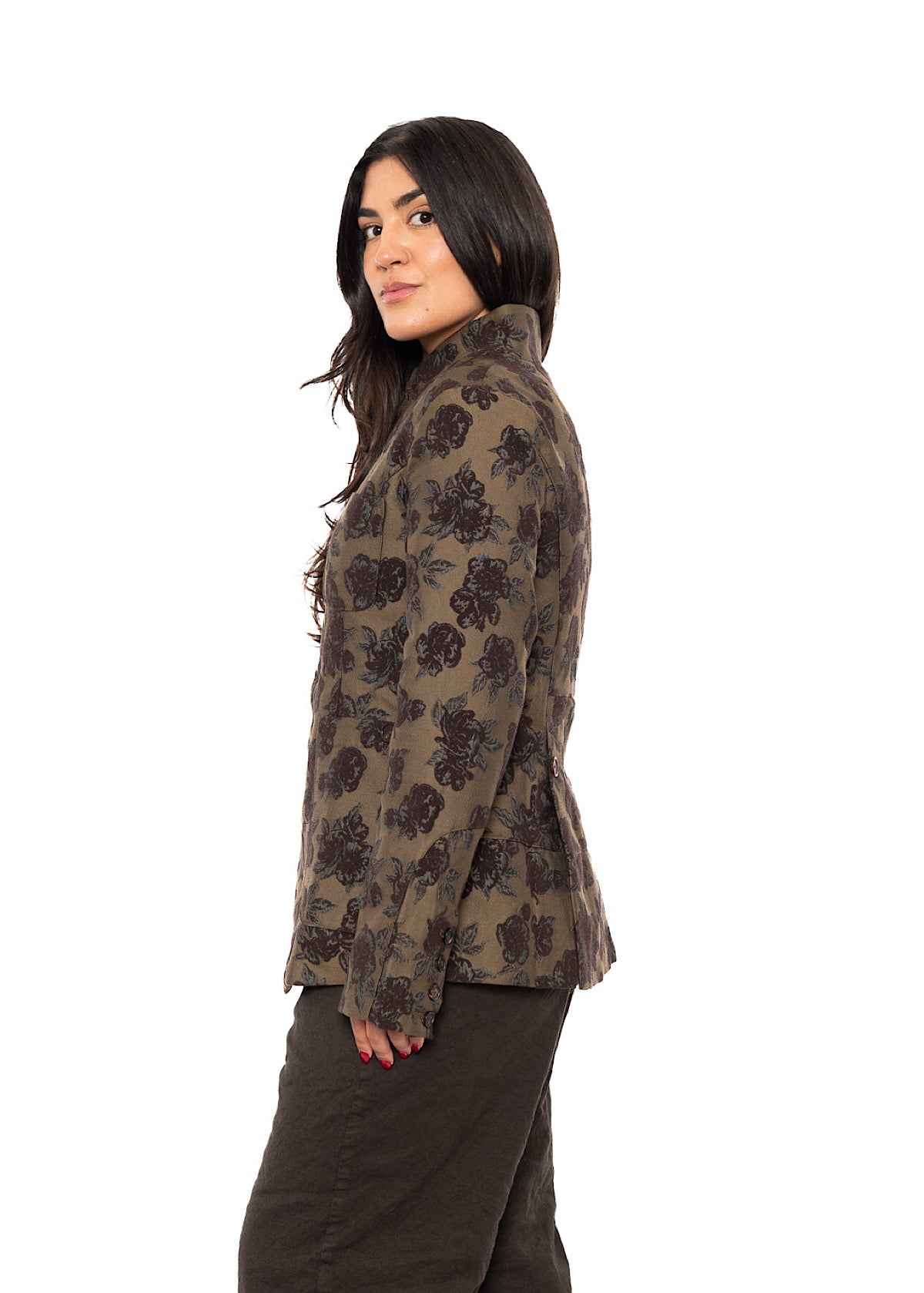 HERITAGE FLORAL STAND COLLAR JACKET