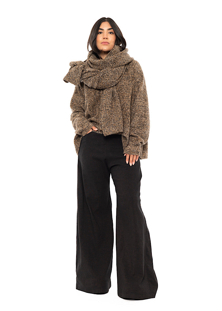 MÉLANGE KNITTED SCARF