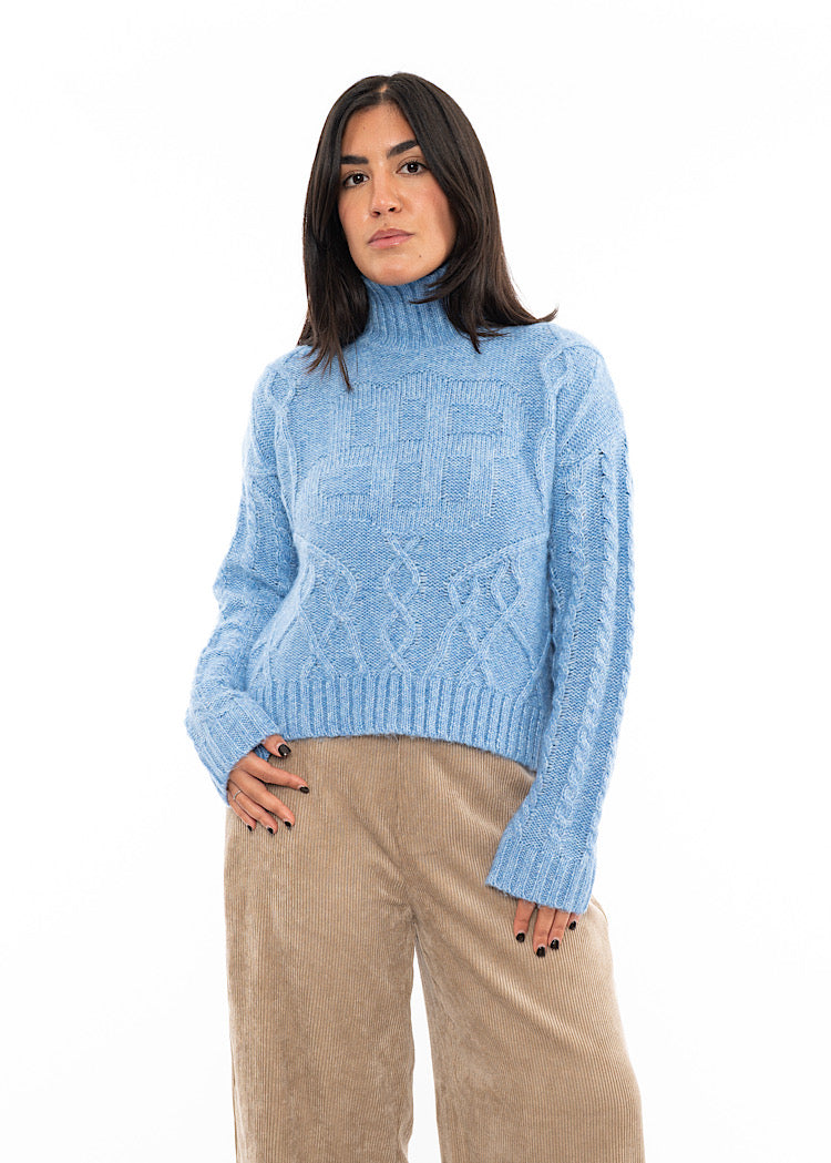 MUNTHE LOGANBERRY KNITTED PULLOVER