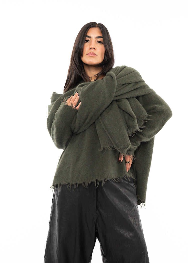 RUNDHOLZ DIP KNITTED SCARF