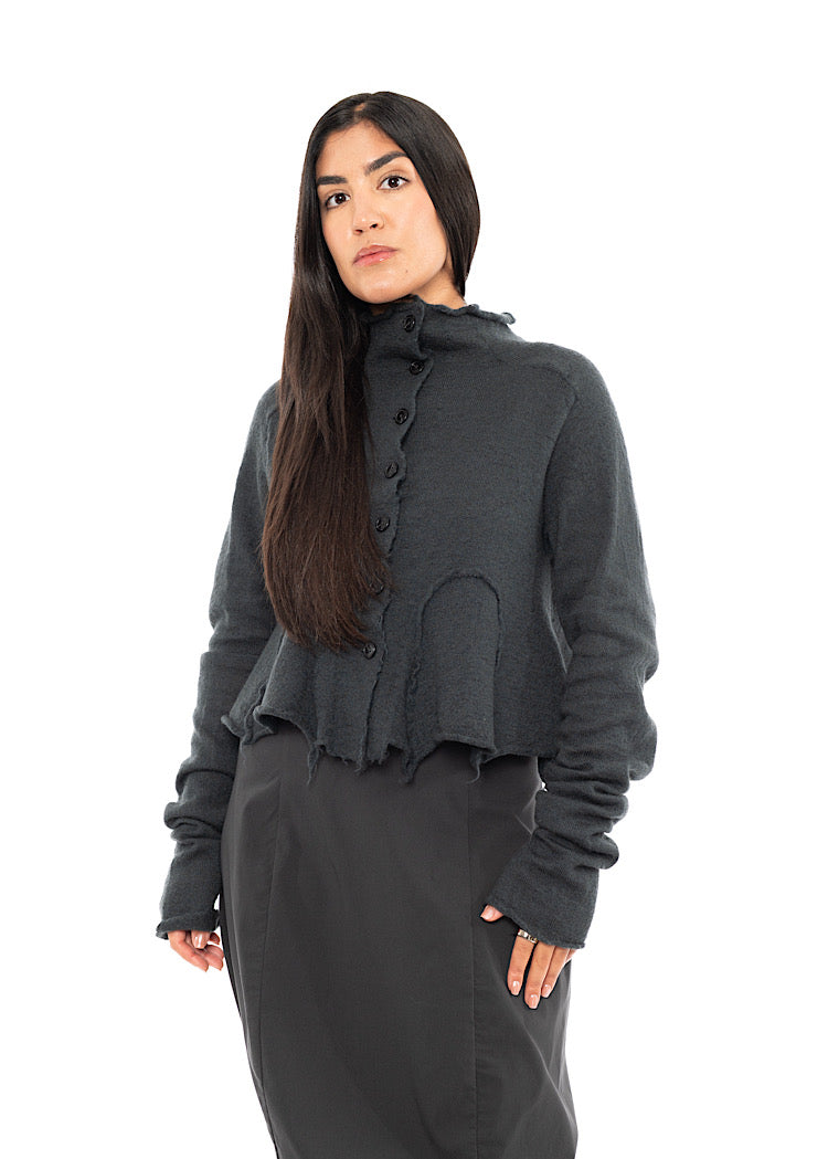 PRE-LOVED RUNDHOLZ BLACK LABEL CROPPED CARDIGAN