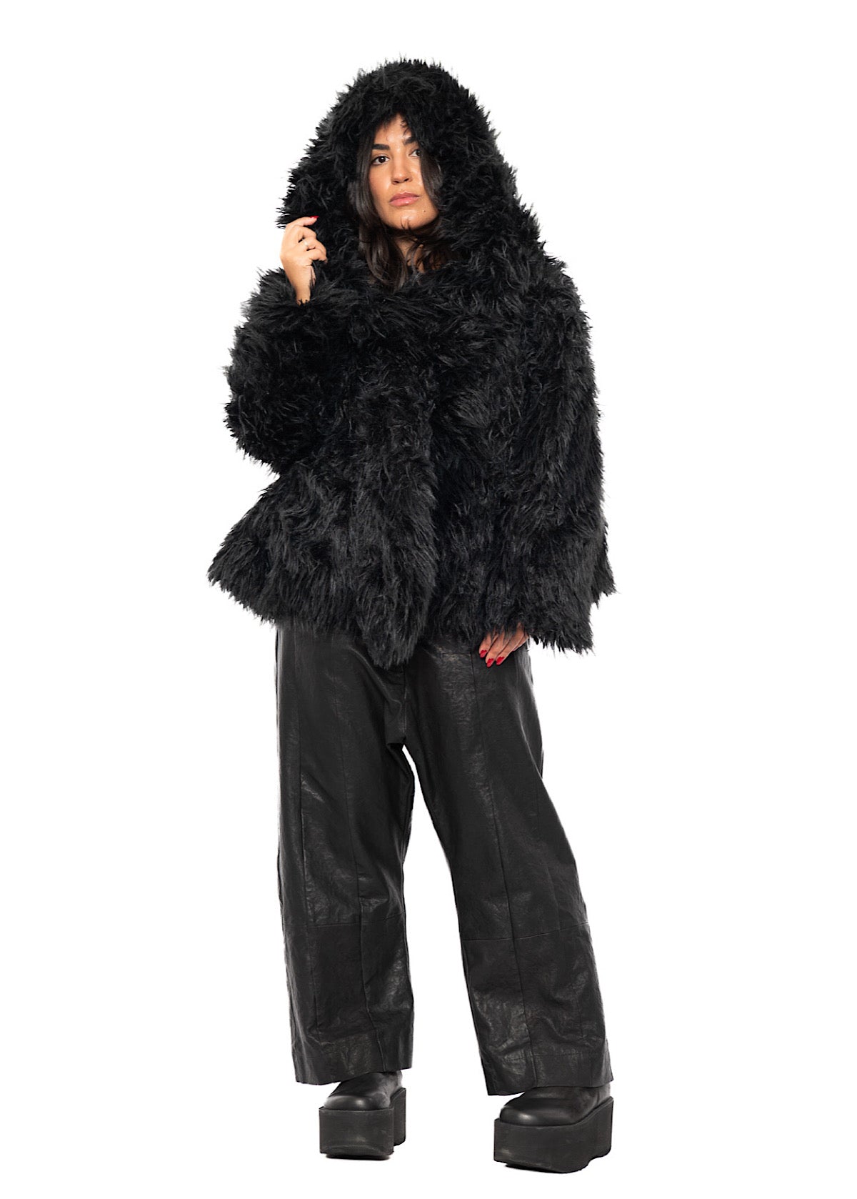 OVERSIZED FAUX FUR JACKET