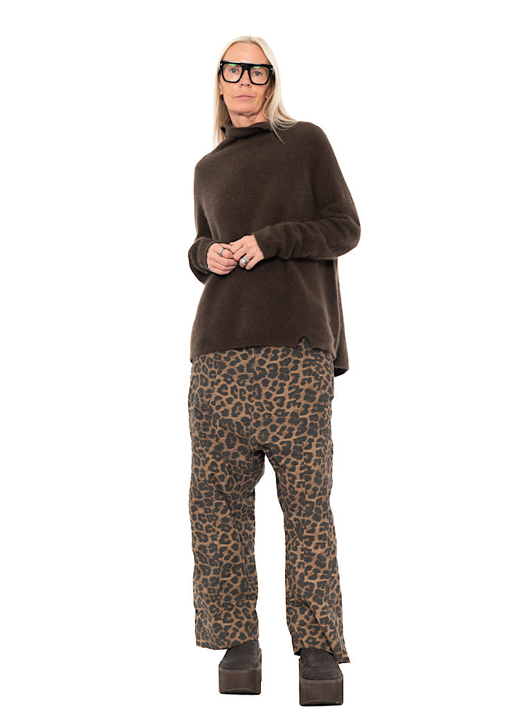 SIGNATURE RACCOON FUNNEL NECK KNIT