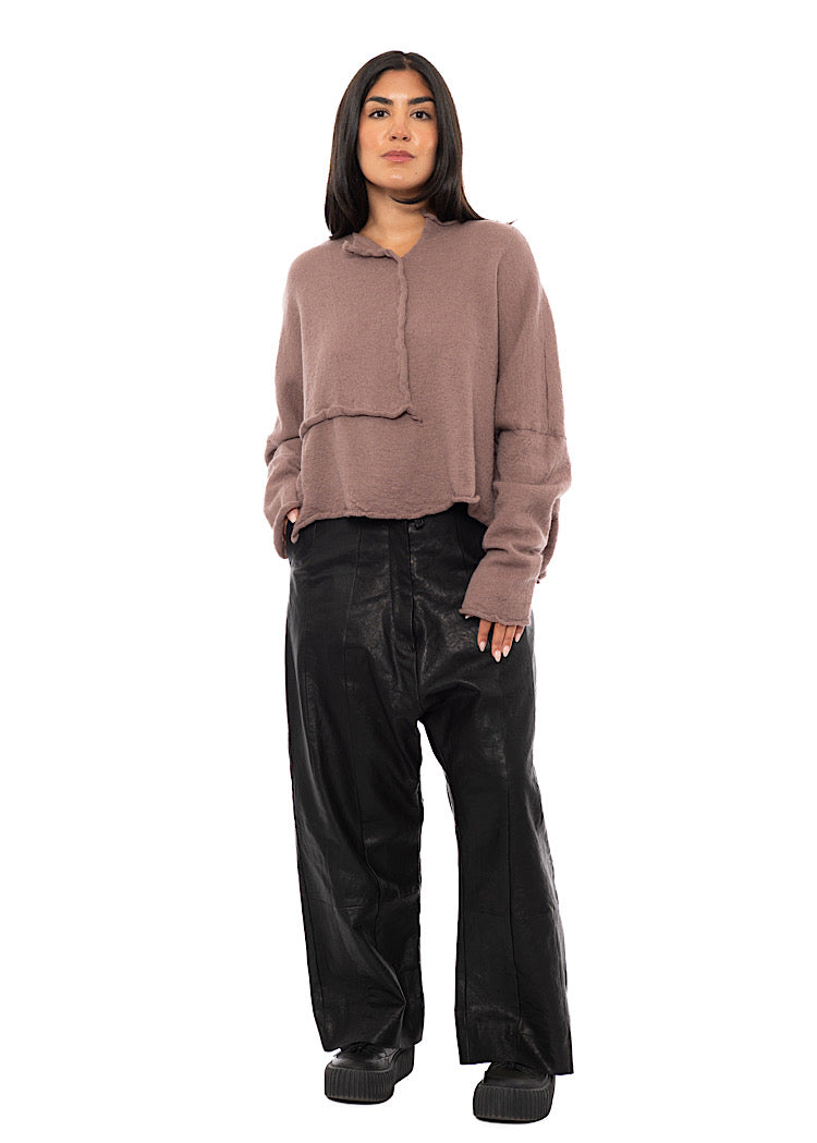 BOILED WOOL KNITTED PULLOVER