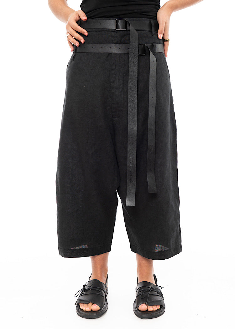 PAL OFFNER CROPPED BELTED TROUSER