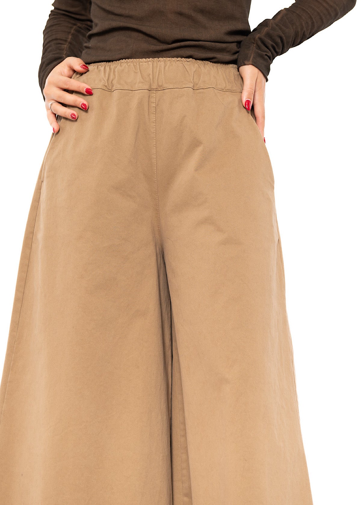 CROPPED LENGTH COTTON TROUSER