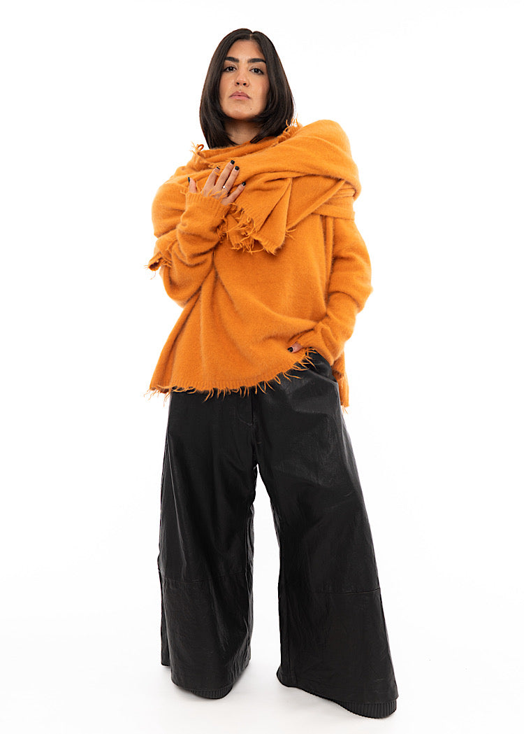 RUNDHOLZ DIP KNITTED SCARF