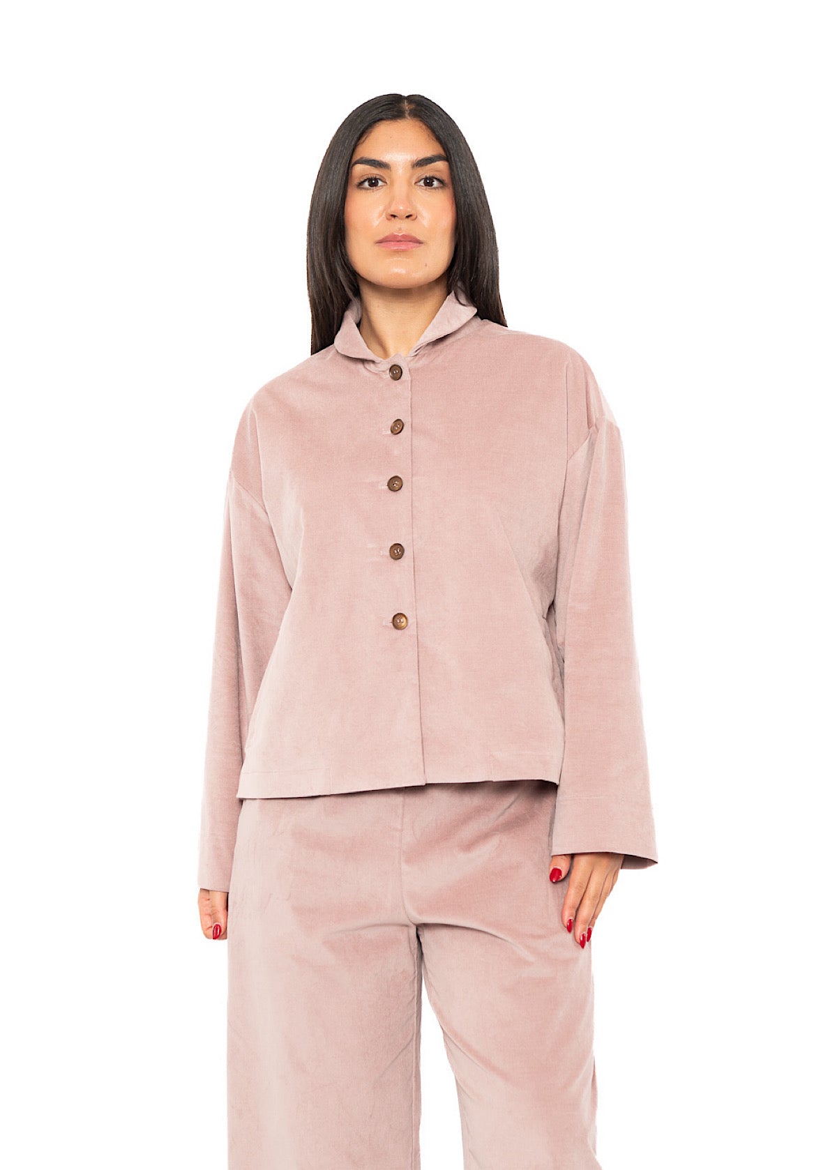 BOXY VELVET FLORA JACKET