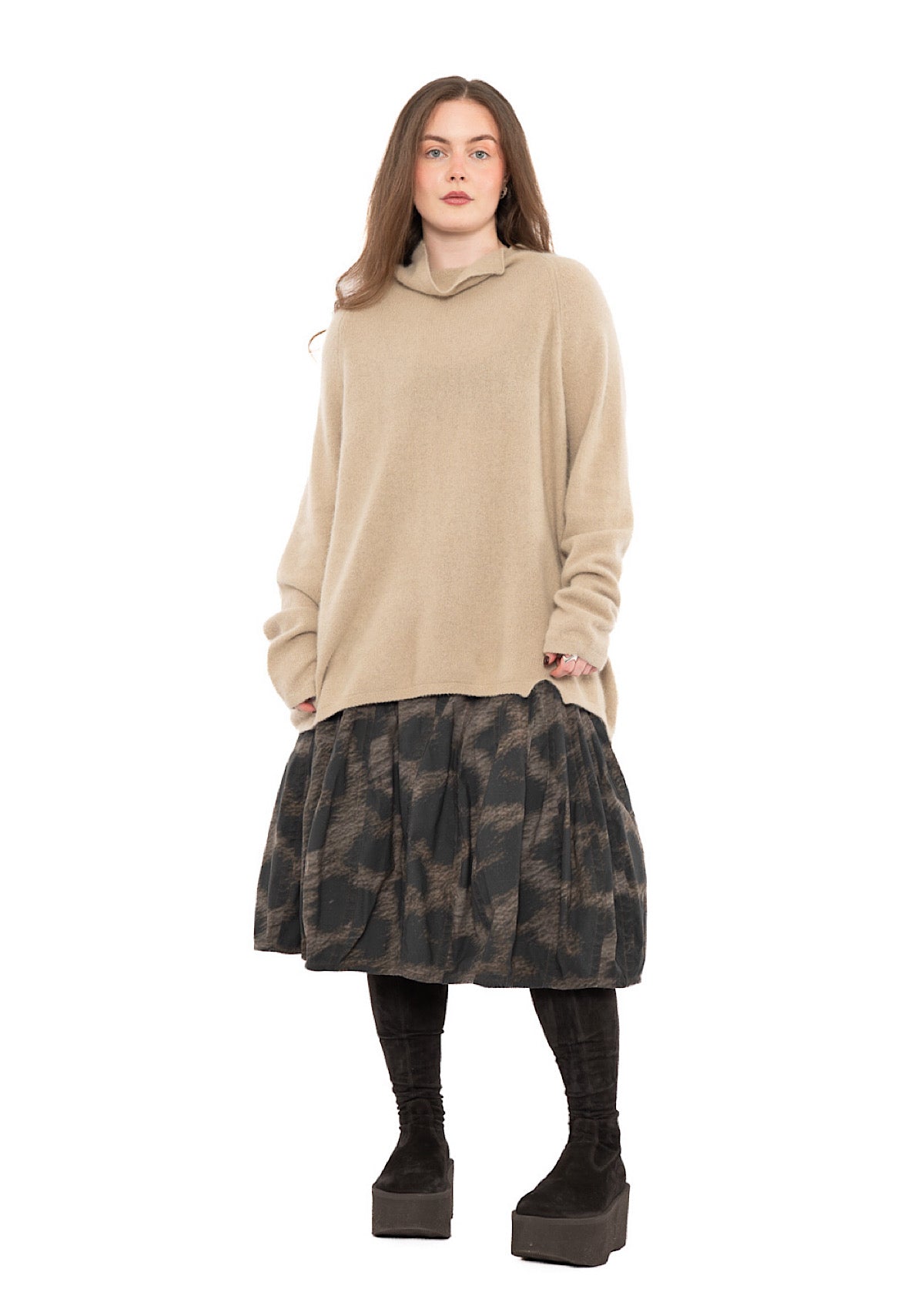 LEOPARD PRINT BALLOON SKIRT
