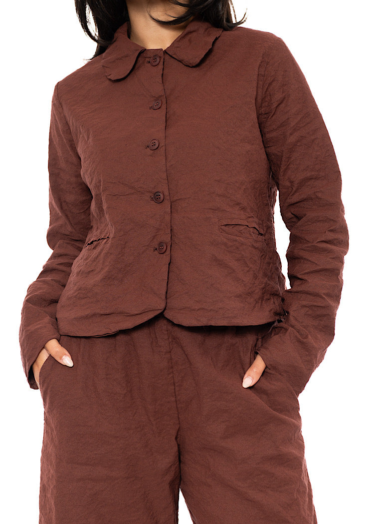 SIGNATURE CRINKLE BOXY JACKET