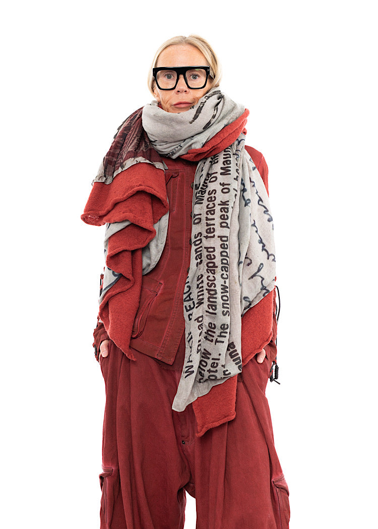 RUNDHOLZ DIP KNITTED SCARF