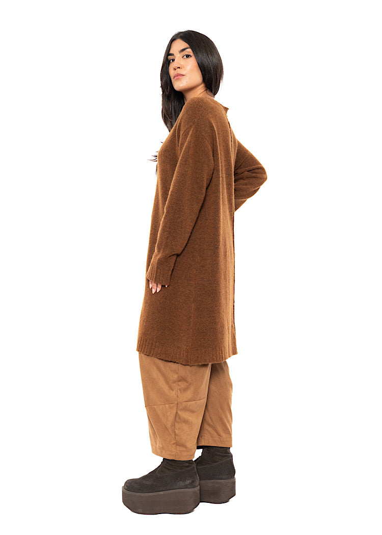 BRUSHED MÉLANGE KNITTED TUNIC