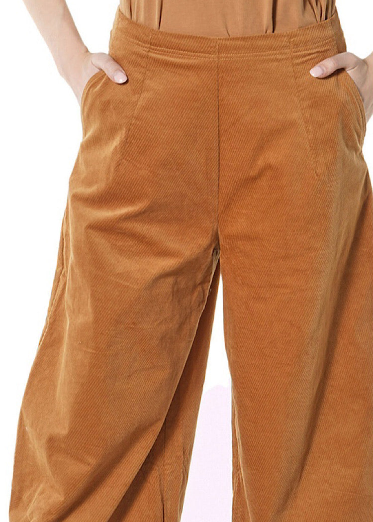 STRETCH-VELVET BALLOON TROUSER