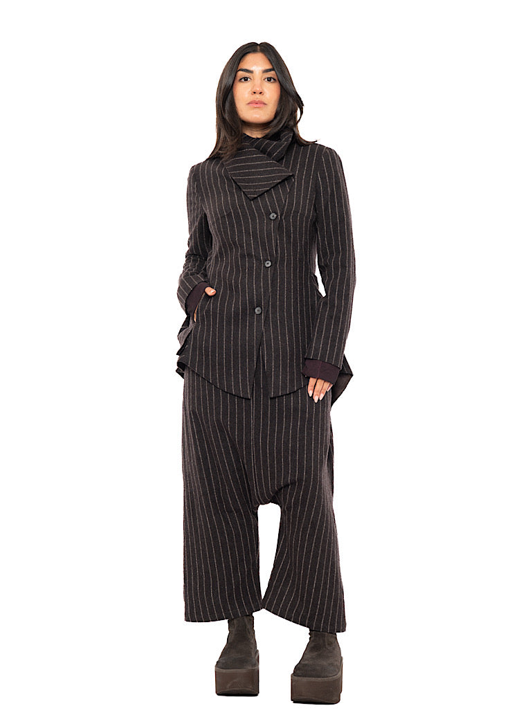 ASYMMETRIC TAILORED WOOL JACKET
