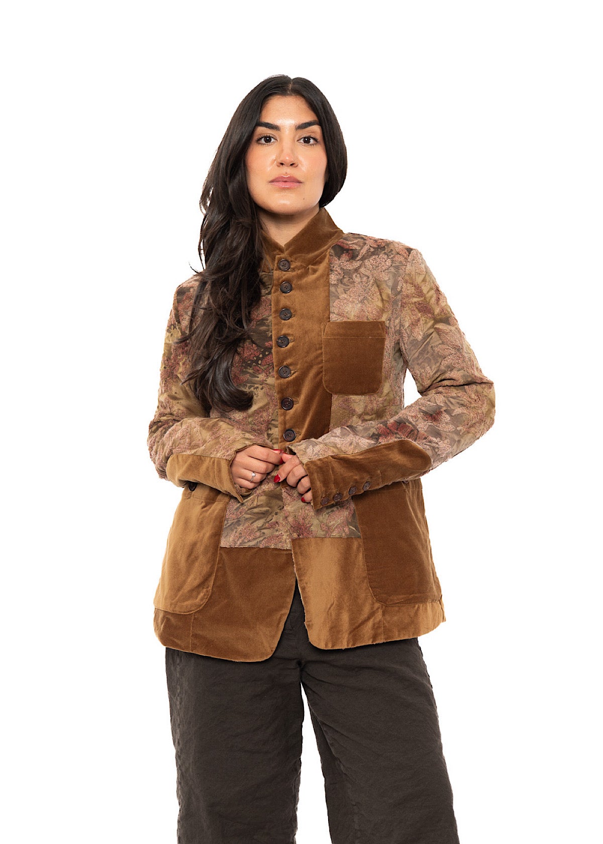 TEXTURED STRAIGHT-CUT JACKET