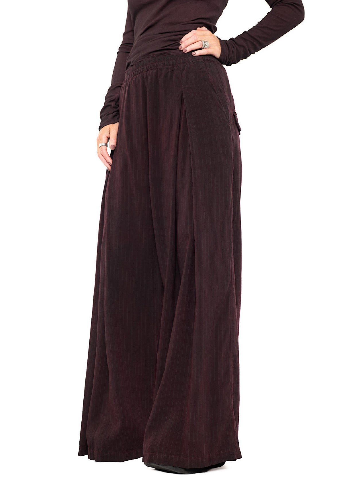 FLUID PINSTRIPE PALAZZO TROUSER