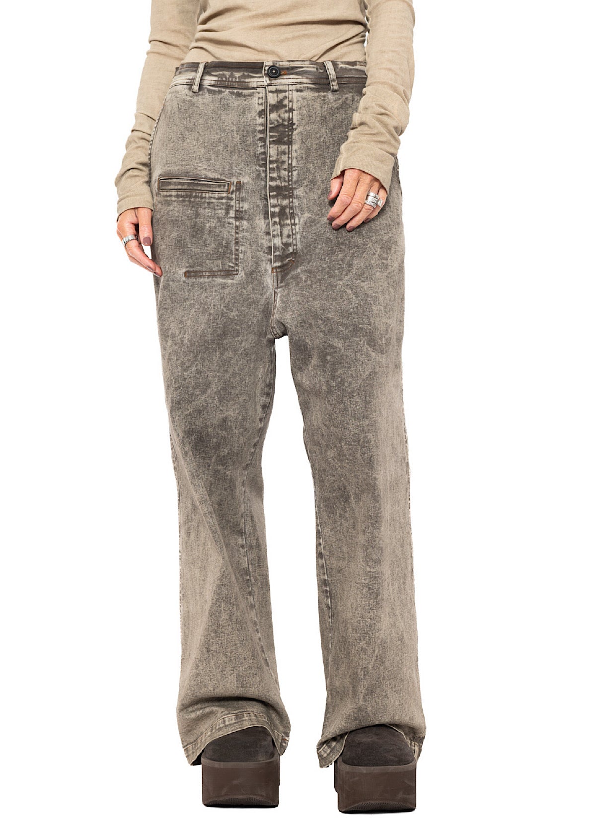 SIGNATURE DROP CROTCH DENIM JEAN