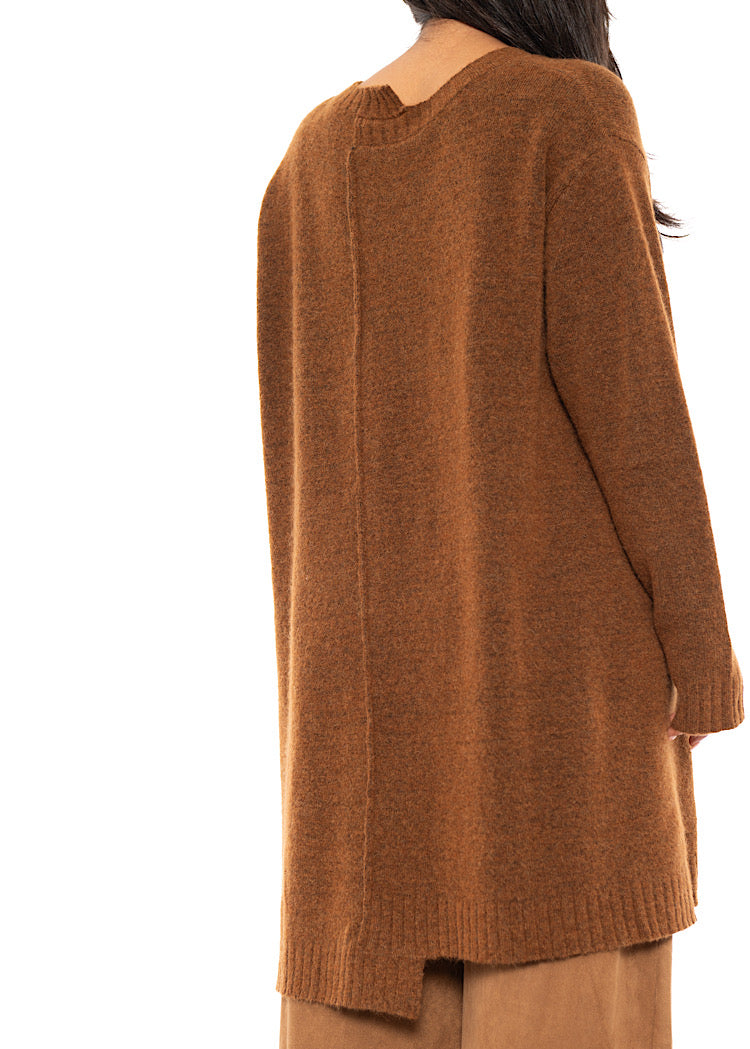 BRUSHED MÉLANGE KNITTED TUNIC