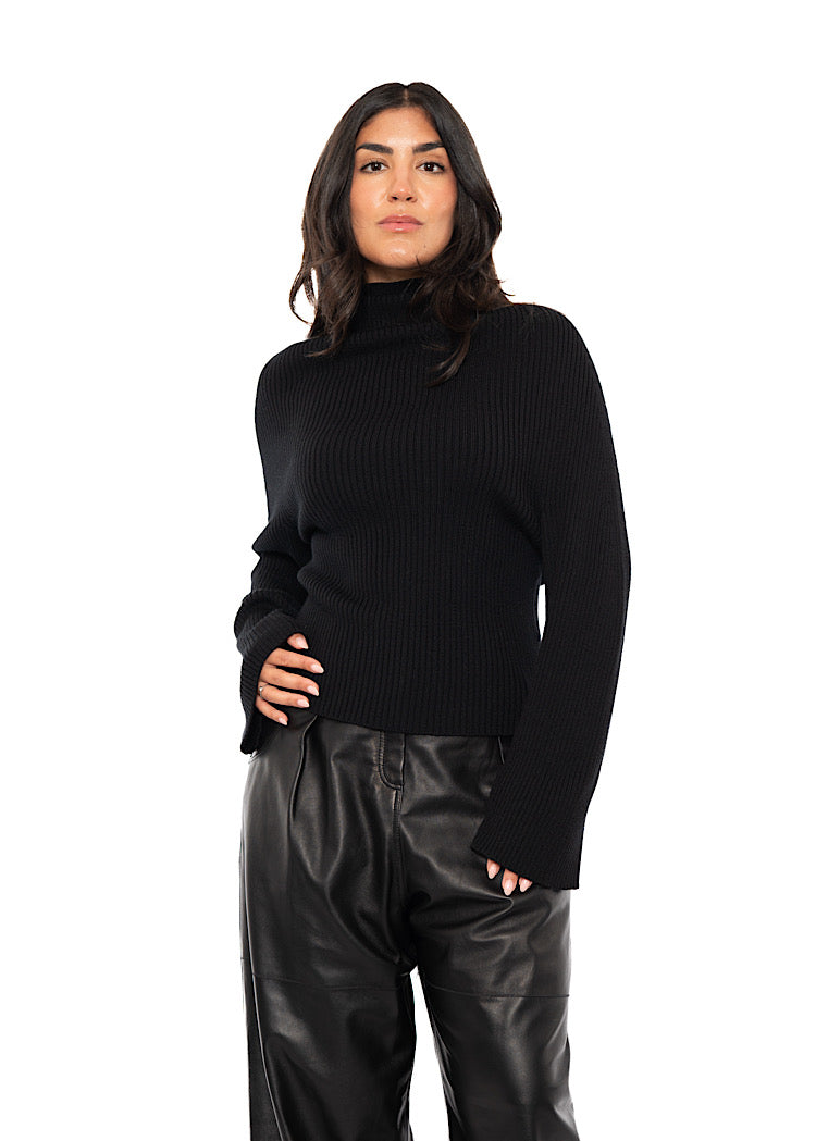 MERINO WOOL KNITTED PULLOVER