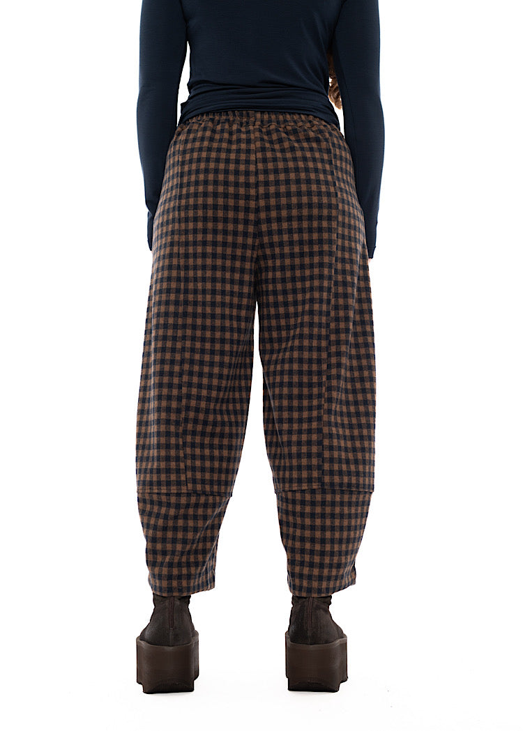 LARGE-CHECK RIMA JQ TROUSER