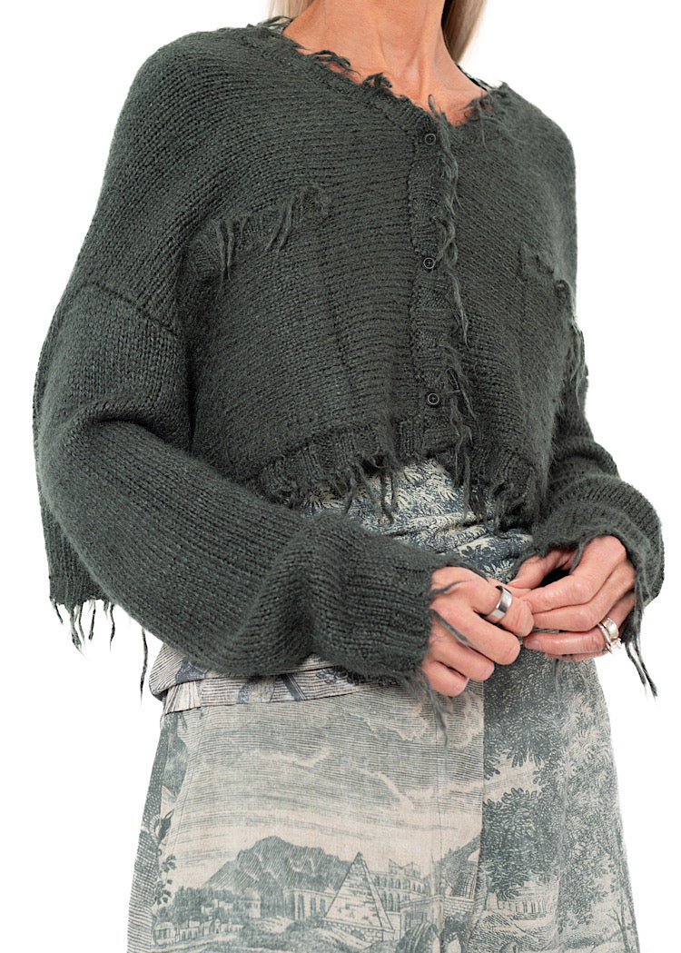RUNDHOLZ DIP CARDIGAN