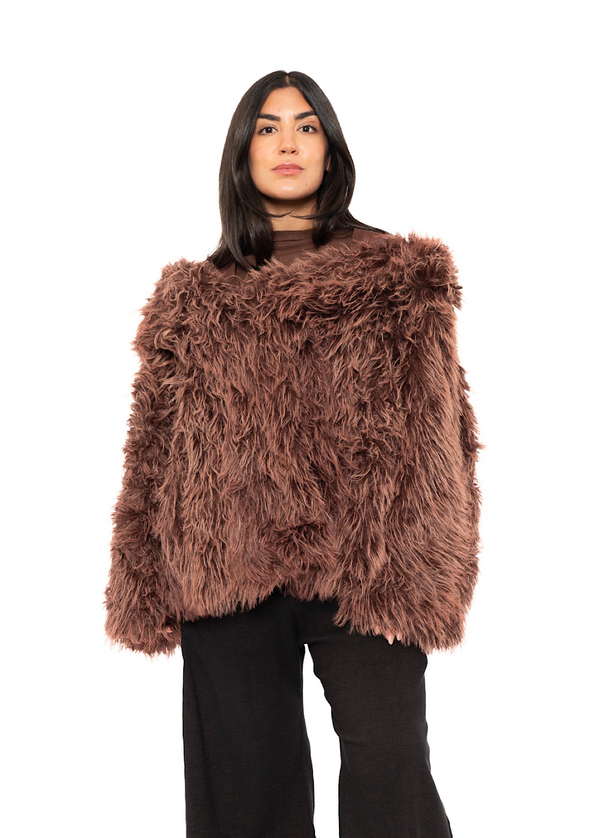 OVERSIZED FAUX FUR JACKET