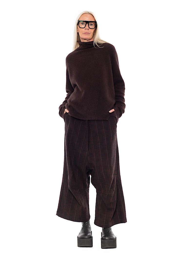 SIGNATURE RACCOON FUNNEL NECK KNIT