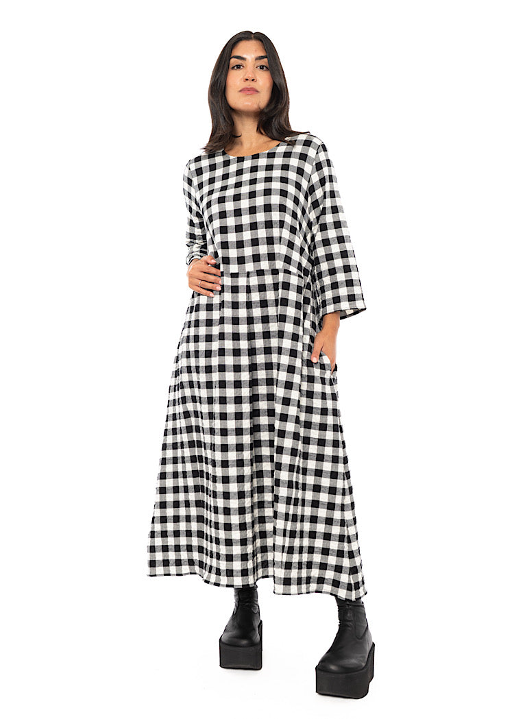 CHECKED REISHI DRESS