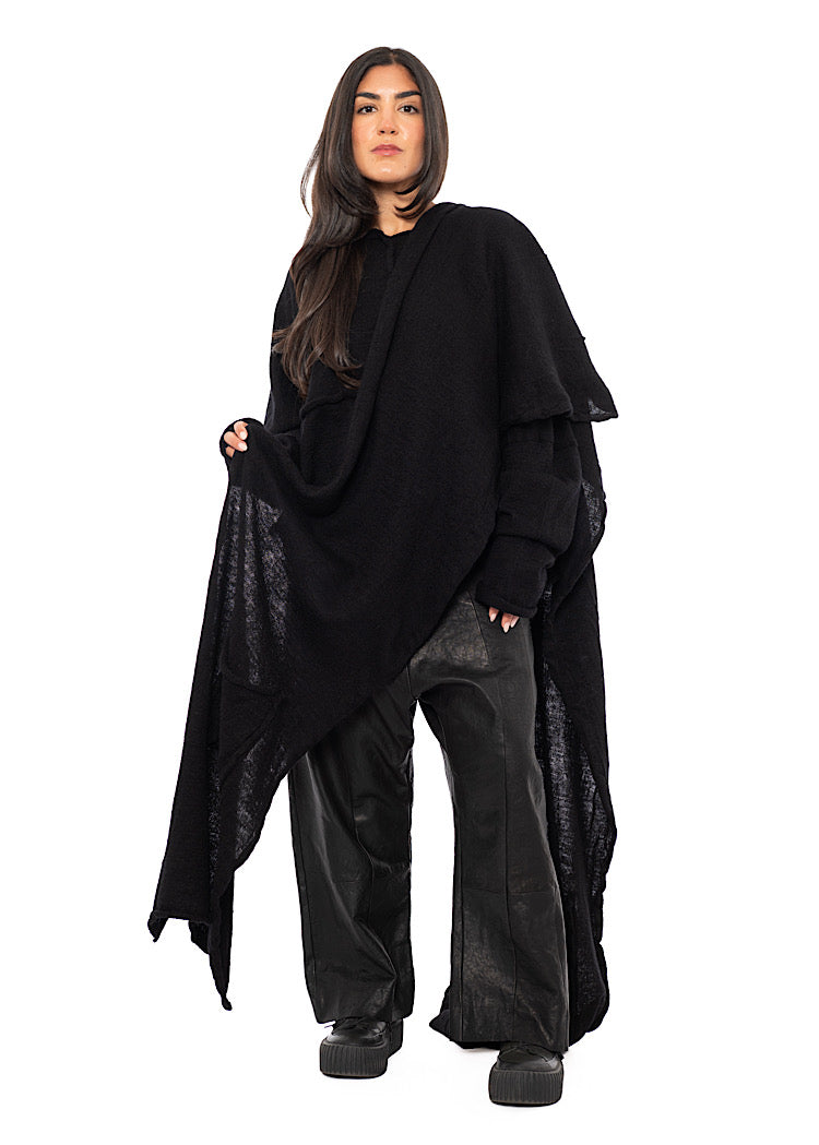 BOILED WOOL POCKET SCARF