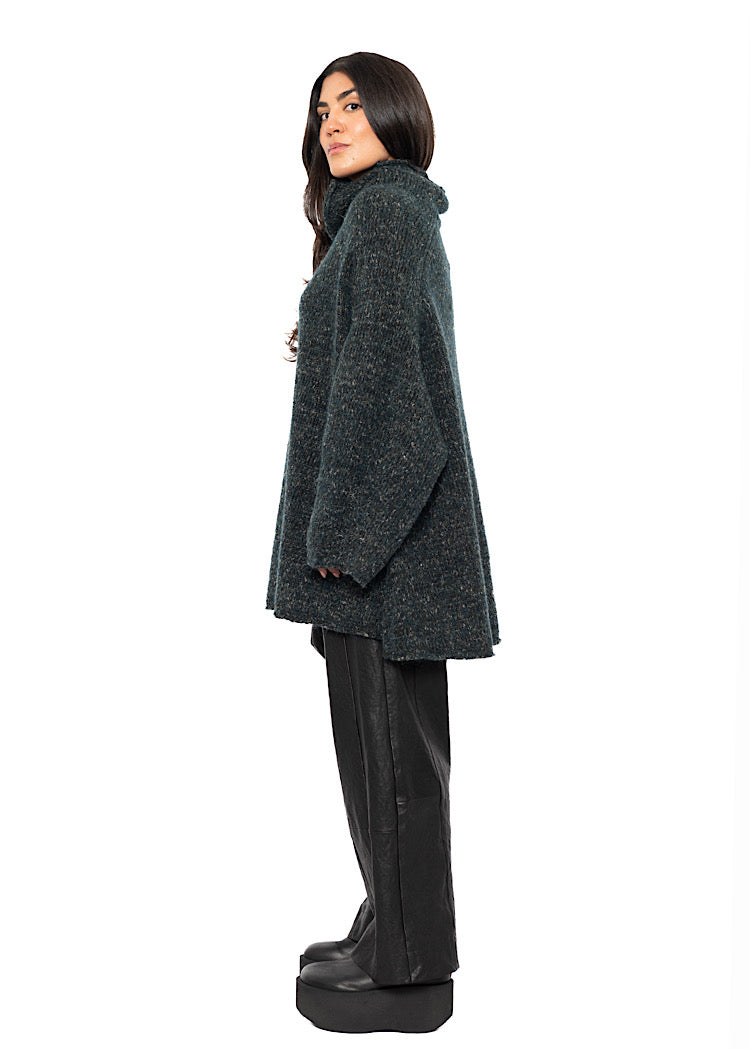 RELAXED MARLED KNIT TUNIC