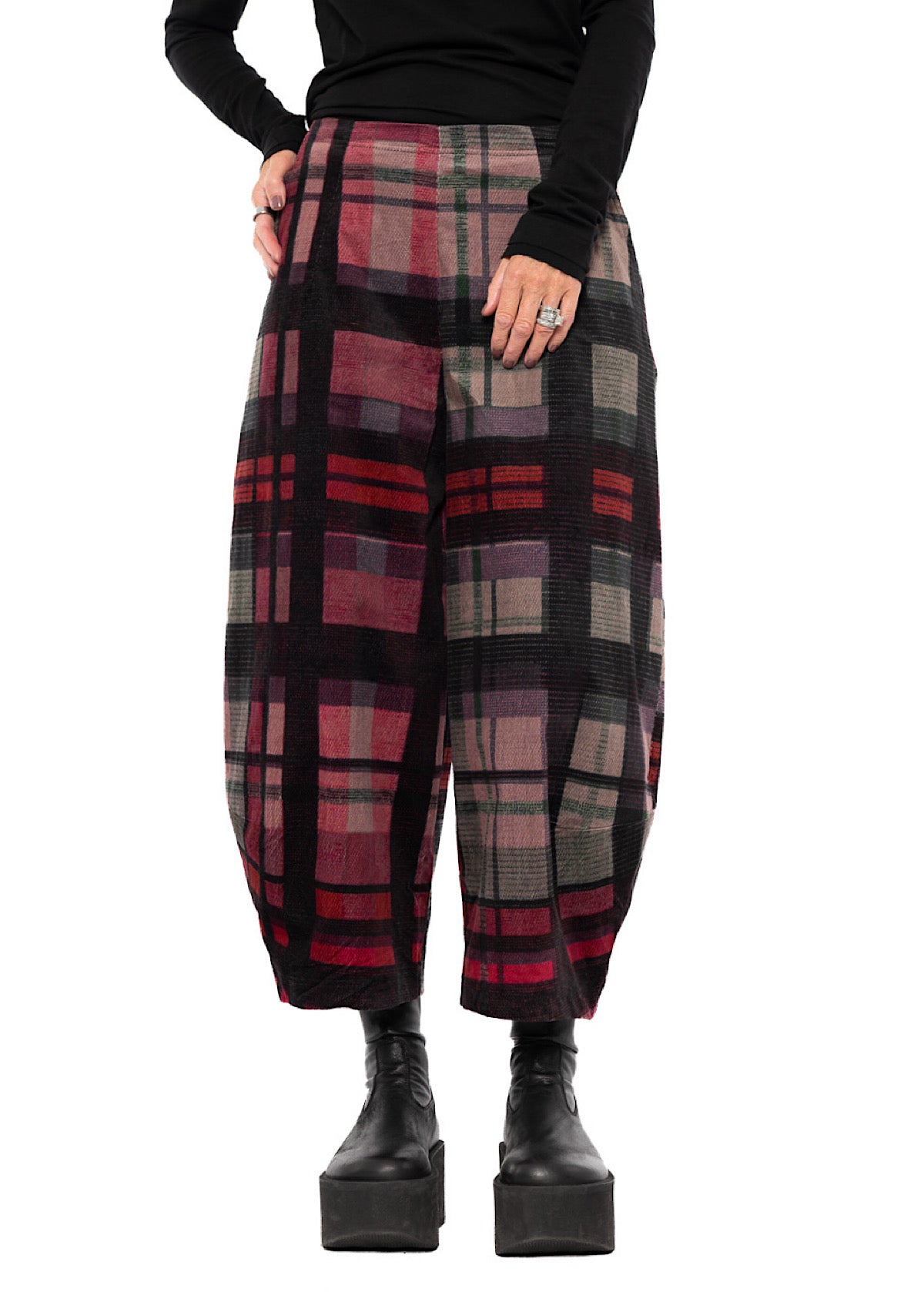 HERITAGE CHECK BALLOON TROUSER