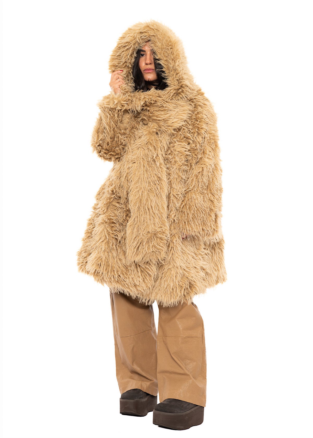STATEMENT FAUX FUR COAT