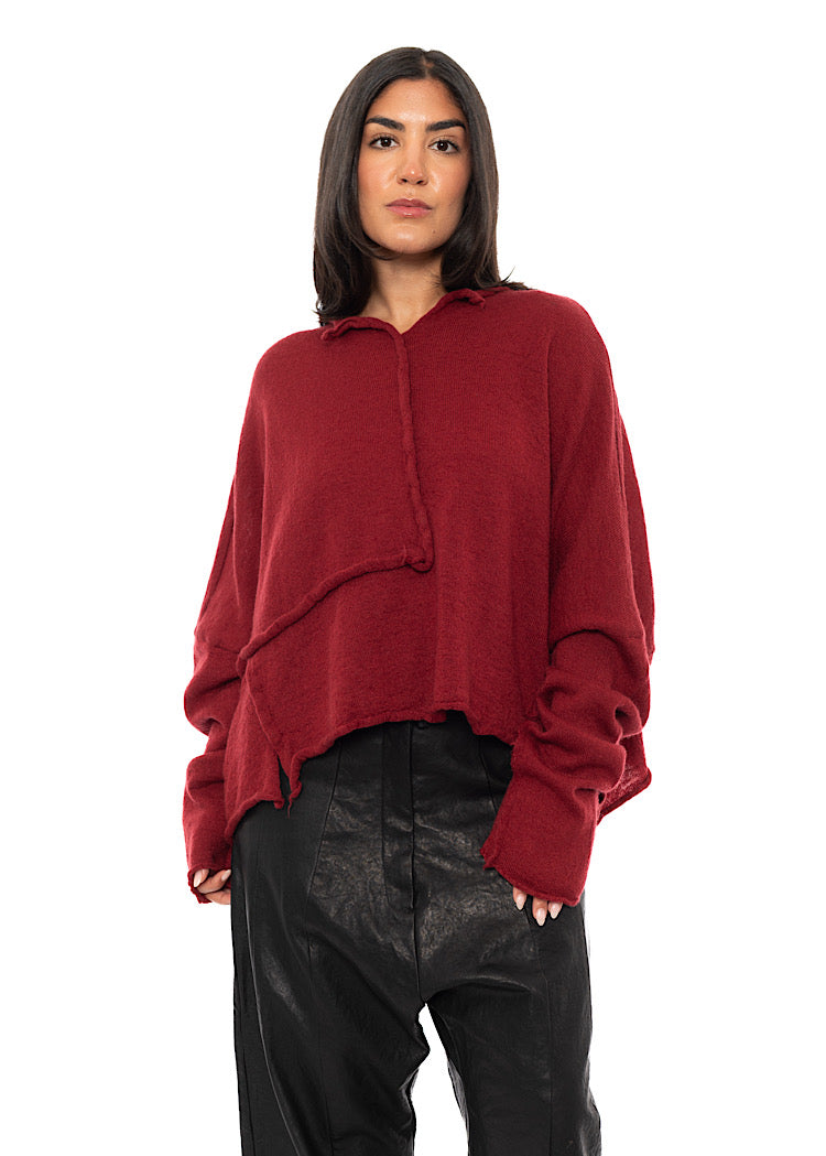 BOILED WOOL KNITTED PULLOVER