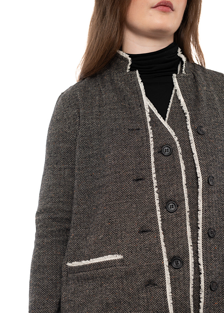 HERRINGBONE APRILE I JACKET