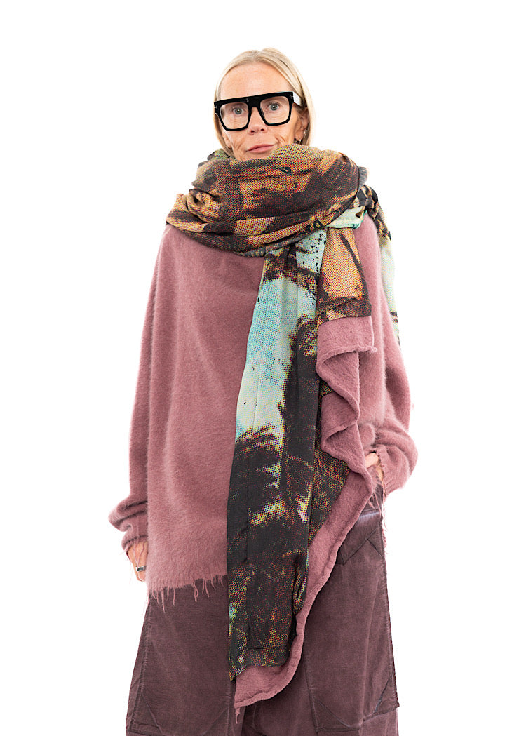 RUNDHOLZ DIP KNITTED SCARF