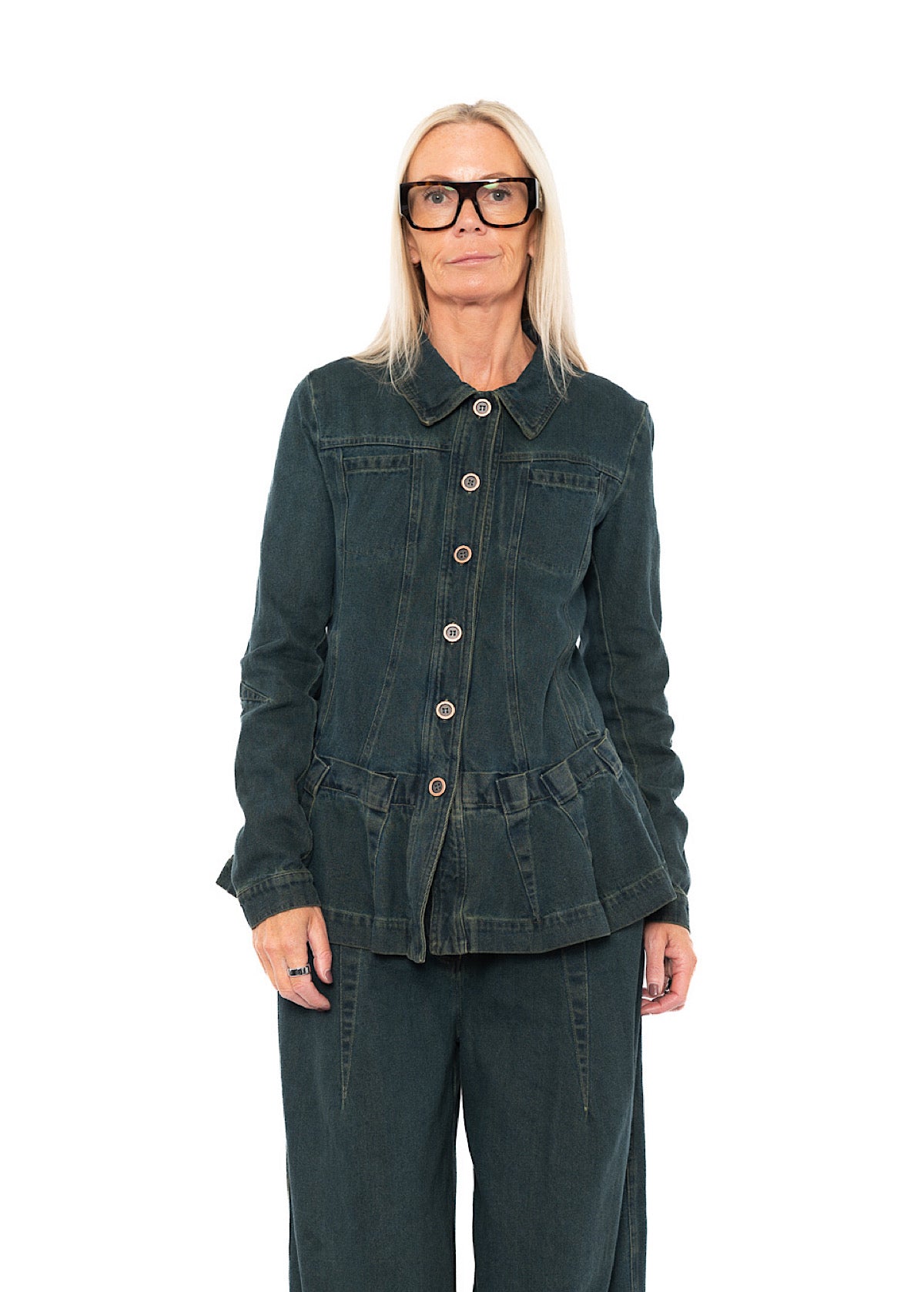 GARMENT-DYED DENIM JACKET